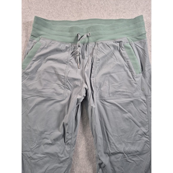 Lululemon Dance Studio Mid Rise Full Length Pants 14 Crater Blue Green W5ENNR - Picture 2 of 8